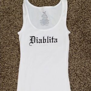 ‘Diablita’ white tank